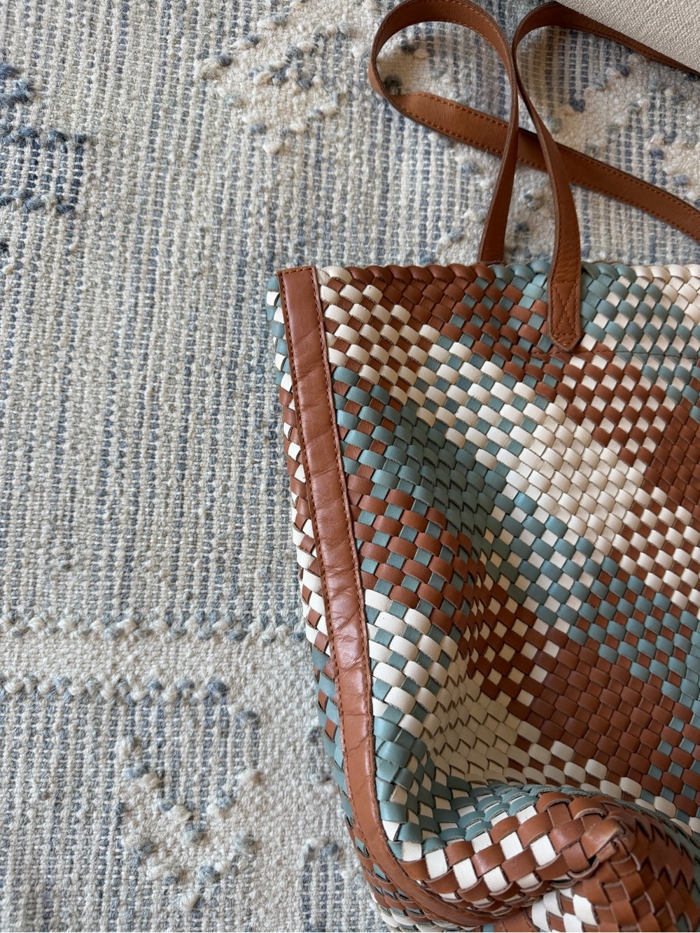 The Transport Tote: Multicolored Woven Leather Edition - Picture 7 of 11